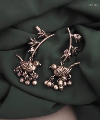 Glamaya Silver Replica Panchhi Earcuff Earring 1 GLAM-ER-OX-33F3-719791-55-3