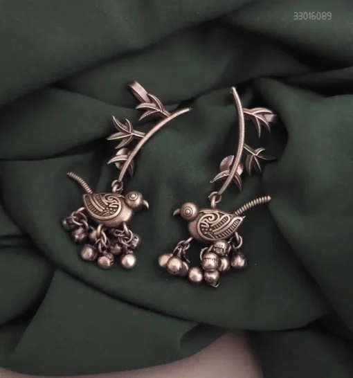 Glamaya Silver Replica Panchhi Earcuff Earring 1 GLAM-ER-OX-33F3-719791-55-3