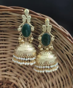 Glamaya Raha Golden Light Weight Jhumka 14 GLAM-ER-MF-90-530431-123-5 Glamaya Raha Golden Light Weight Jhumka 14 GLAM-ER-MF-90-530431-123-5