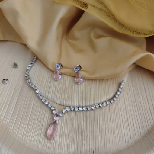 Glamaya Cz Deepika Inspired Necklace Earring Set 3 GLAM-CN-CZ-75-976843-95-4 Glamaya Cz Deepika Inspired Necklace Earring Set 3 GLAM-CN-CZ-75-976843-95-4