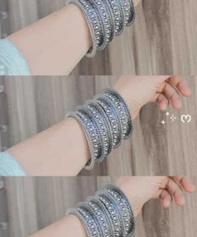 Glamaya Oxidised Bangles Set Of 17 Pc 2 GLAM-CB-OX-30-599257-55-10
