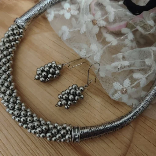 Glamaya Tamanna Ghungroo Hasli Necklace Earring Set 1 GLAM-CN-OX-15F7-520554-30-7