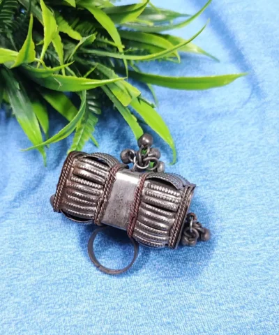 Glamaya Oxidised Black Polish Adjustable Ring 1 GLAM-RI-BP-14-629128-17-5