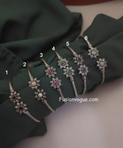 Glamaya Oxidised Adjustable Bracelet 1 GLAM-BB-OX-6-176658-11-5