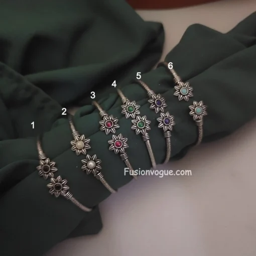 Glamaya Oxidised Adjustable Bracelet 1 GLAM-BB-OX-6-176658-11-5