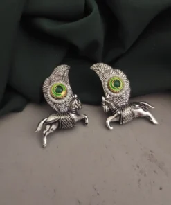 Glamaya Oxidised Horse Stud Earrings 2 GLAM-ER-OX-7-172512-13-5