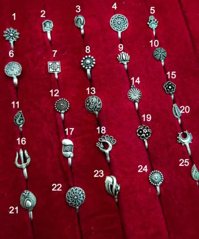 Glamaya Oxidised Non Piercing Clipon Nose Pin 1 GLAM-NP-OX-2F5-285528-6-2