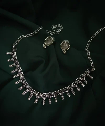 Glamaya Oxidised Tradition Necklace Earring Set 1 GLAM-CN-OX-5-782523-11-10