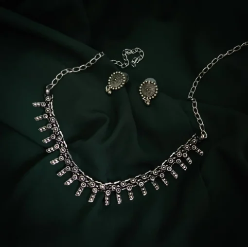 Glamaya Oxidised Tradition Necklace Earring Set 1 GLAM-CN-OX-5-782523-11-10