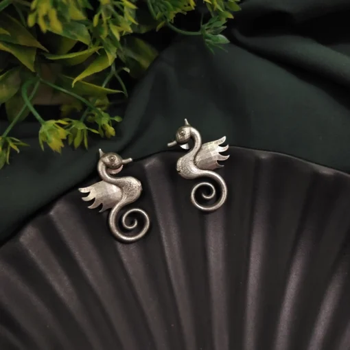Glamaya Silver Replica Sea Horse Earring 1 GLAM-ER-OX-11-959453-14-10