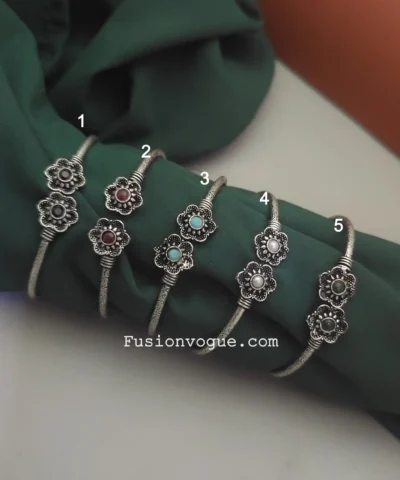 Glamaya Oxidised Adjustable Bracelet 1 GLAM-BB-OX-6-295928-11-5