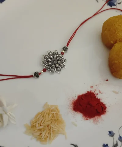 Glamaya Oxidised Flower Rakhi 1 GLAM-BB-OX-5-641252-9-5