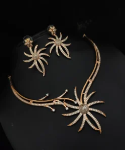 Glamaya American Diamond Rose Gold Jewellery Set 1 GLAM-CN-CZ-275-105493-525-2