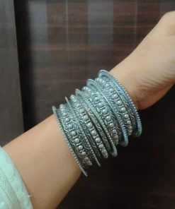 Glamaya Oxidised Bangles Set Of 17 Pc 1 GLAM-CB-OX-30-599257-55-10