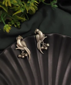 Glamaya Silver Replica Parrot Earring 1 GLAM-ER-OX-9-773787-11-10