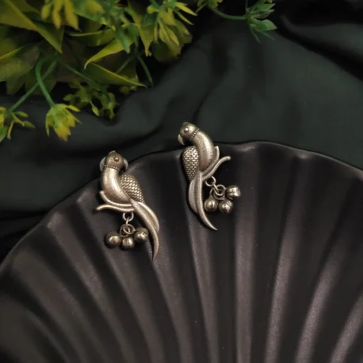 Glamaya Silver Replica Parrot Earring 1 GLAM-ER-OX-9-773787-11-10