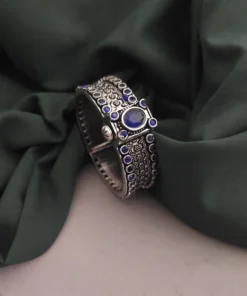 Glamaya Oxidised Stone Bangle Screw Openable 7 GLAM-BB-ST-75-804820-95-4 Glamaya Oxidised Stone Bangle Screw Openable 7 GLAM-BB-ST-75-804820-95-4