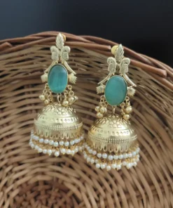 Glamaya Raha Golden Light Weight Jhumka 10 GLAM-ER-MF-90-530431-123-5 Glamaya Raha Golden Light Weight Jhumka 10 GLAM-ER-MF-90-530431-123-5