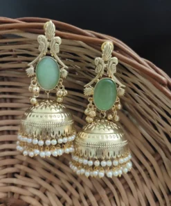 Glamaya Raha Golden Light Weight Jhumka 6 GLAM-ER-MF-90-530431-123-5 Glamaya Raha Golden Light Weight Jhumka 6 GLAM-ER-MF-90-530431-123-5