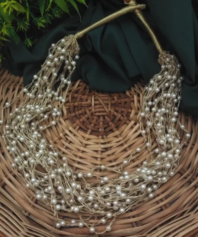 Glamaya Anika Handmade Multilayered Jute And Pearl Necklace 2 GLAM-NE-PE-50-884466-75-6