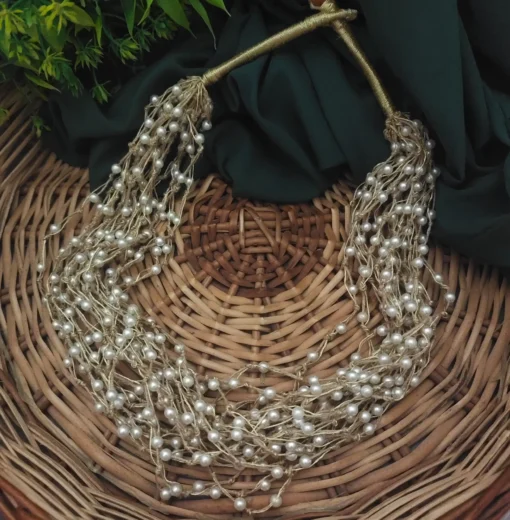 Glamaya Anika Handmade Multilayered Jute And Pearl Necklace 2 GLAM-NE-PE-50-884466-75-6 Glamaya Anika Handmade Multilayered Jute And Pearl Necklace 2 GLAM-NE-PE-50-884466-75-6