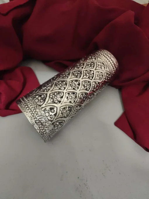 Glamaya Oxidised Handcuff Bracelet For Women Adjustable 1 GLAM-BB-OX-18-738073-25-10