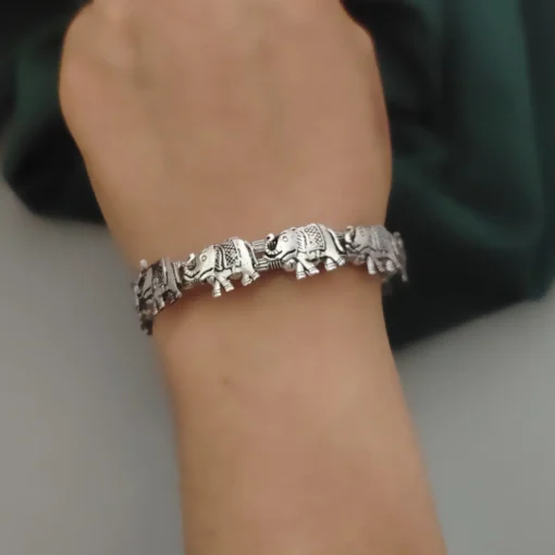 Glamaya Elephant Adjustable Bracelet 3 GLAM-BB-OX-7-317662-13-5 Glamaya Elephant Adjustable Bracelet 3 GLAM-BB-OX-7-317662-13-5