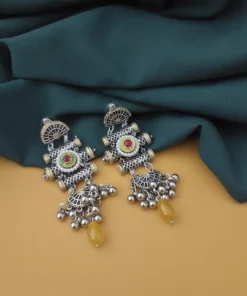 Glamaya Oxidised Two Tone Earring 9 GLAM-ER-TT-30-022147-55-2 Glamaya Oxidised Two Tone Earring 9 GLAM-ER-TT-30-022147-55-2