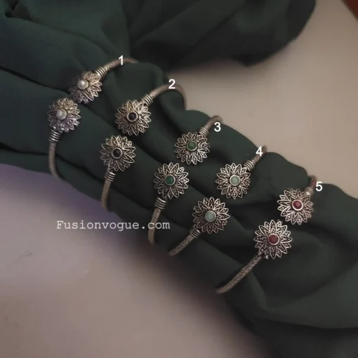 Glamaya Oxidised Adjustable Bracelet 1 GLAM-BB-OX-6-844373-11-5