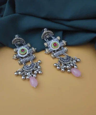 Glamaya Oxidised Two Tone Earring 1 GLAM-ER-TT-30-022147-55-2