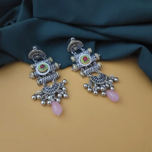 Glamaya Oxidised Two Tone Earring 1 GLAM-ER-TT-30-022147-55-2