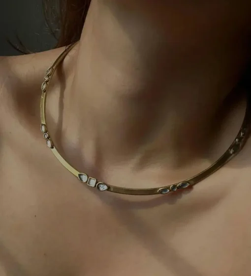 Glamaya Aarna Golden Handcrafted Hasli Necklace 3 GLAM-NE-OX-46F7-033522-73-3 Glamaya Aarna Golden Handcrafted Hasli Necklace 3 GLAM-NE-OX-46F7-033522-73-3