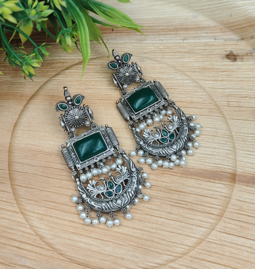 Glamaya Silver Replica Dangle Earring 1 GLAM-ER-OX-140-308267-155-2