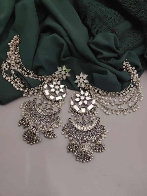 Glamaya Oxidised Mirror Danglers Earrings 1 GLAM-ER-MI-80-601129-125-2