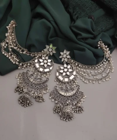 Glamaya Oxidised Mirror Danglers Earrings 1 GLAM-ER-MI-80-601129-125-2