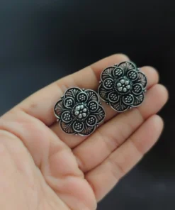 Glamaya Anushka Oxidised Stud Earring 01 3 GLAM-ER-OX-15-560910-36-2