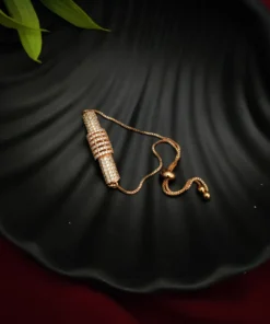 Glamaya Rose Gold Plated Elegant Statement Bracelet 1 GLAM-BB-CZ-18-267536-30-10