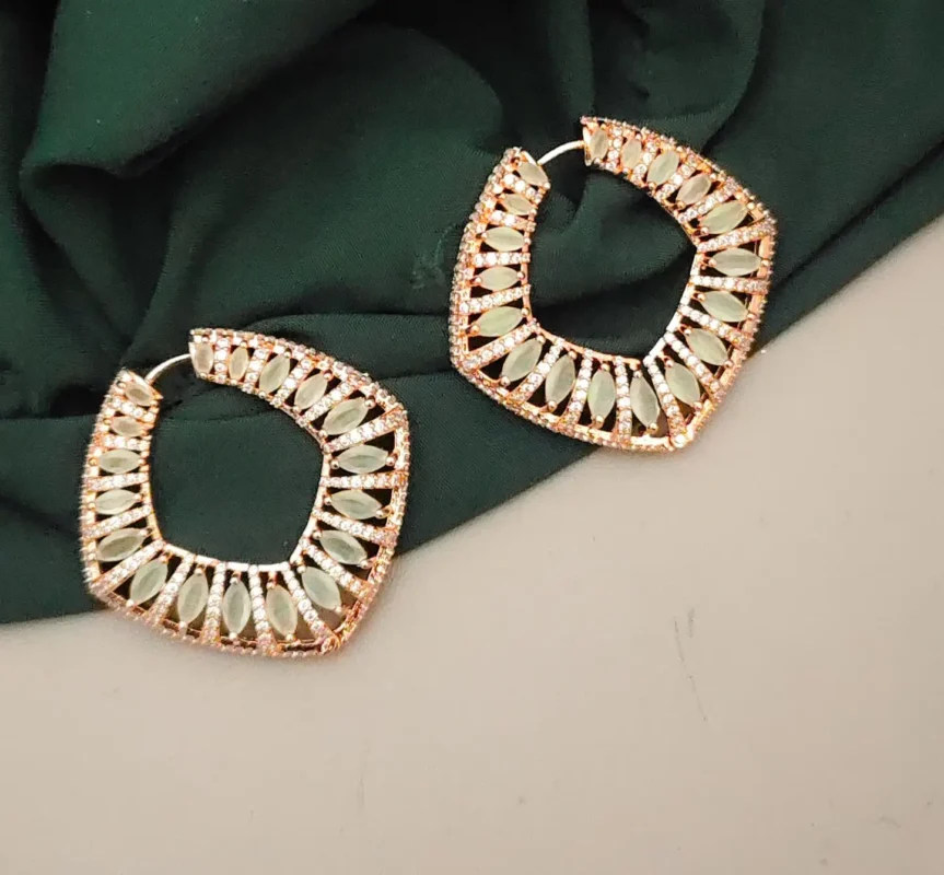 Glamaya American Diamond Earrings Semi Precious Stones 1 GLAM-ER-CZ-75-394539-85-10