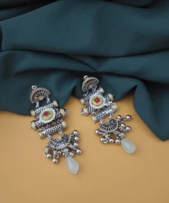 Glamaya Oxidised Two Tone Earring 3 GLAM-ER-TT-30-022147-55-2