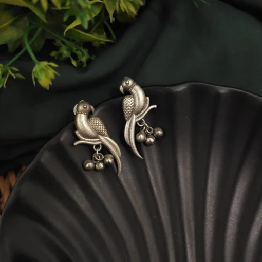 Glamaya Silver Replica Parrot Earring 2 GLAM-ER-OX-9-773787-11-10 Glamaya Silver Replica Parrot Earring 2 GLAM-ER-OX-9-773787-11-10