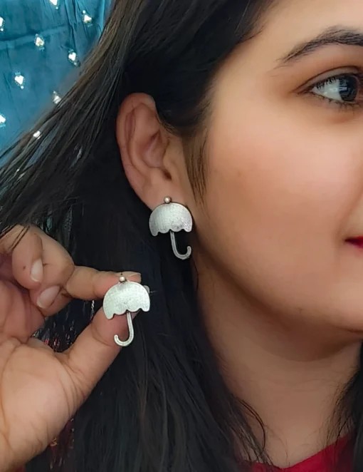 Glamaya Silver Replica Umbrella Earring 2 GLAM-ER-OX-18-315582-22-5 Glamaya Silver Replica Umbrella Earring 2 GLAM-ER-OX-18-315582-22-5
