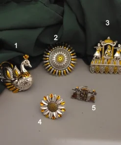 Glamaya Oxidised Two Tone Adjustable Finger Ring 1 GLAM-RI-TT-8-102834-15-5