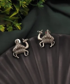 Glamaya Silver Replica Camel Stud Earring 2 GLAM-ER-OX-18-109844-22-5
