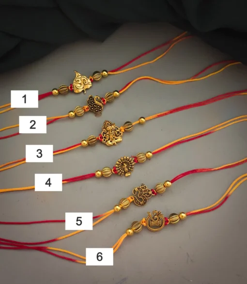 Glamaya Oxidised Golden Rakhi 1 GLAM-BB-OX-8F3-252554-15-3