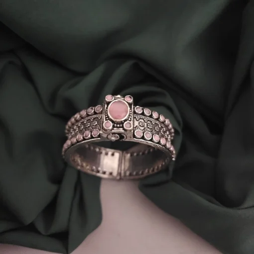 Glamaya Oxidised Stone Bangle Screw Openable 11 GLAM-BB-ST-75-804820-95-4 Glamaya Oxidised Stone Bangle Screw Openable 11 GLAM-BB-ST-75-804820-95-4