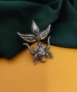 Glamaya Durga Oxidised Ethnic Adjustable Finger Ring 1 GLAM-RI-OX-9-154770-12-5