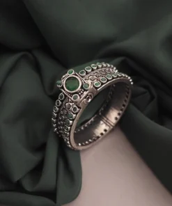 Glamaya Oxidised Stone Bangle Screw Openable 6 GLAM-BB-ST-75-804820-95-4 Glamaya Oxidised Stone Bangle Screw Openable 6 GLAM-BB-ST-75-804820-95-4