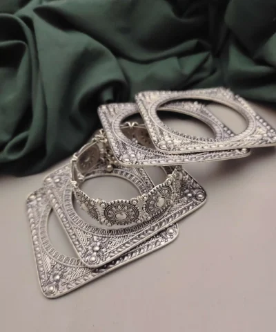 Glamaya Tanu Oxidised Bangles Set Of 5 Pc 2 GLAM-CB-OX-50-769122-66-5