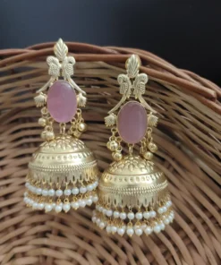 Glamaya Raha Golden Light Weight Jhumka 4 GLAM-ER-MF-90-530431-123-5