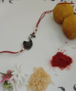 Glamaya Oxidised Peacock Rakhi 1 GLAM-BB-OX-8F3-165228-15-3